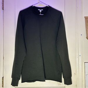 James Perse Men’s French Terry Raglan - Dartmouth (DRT) - size 0 (xs) -